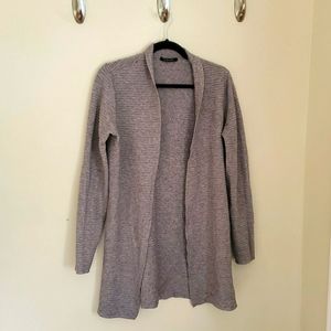 CYRUS Long Ribbed Open Cardigan